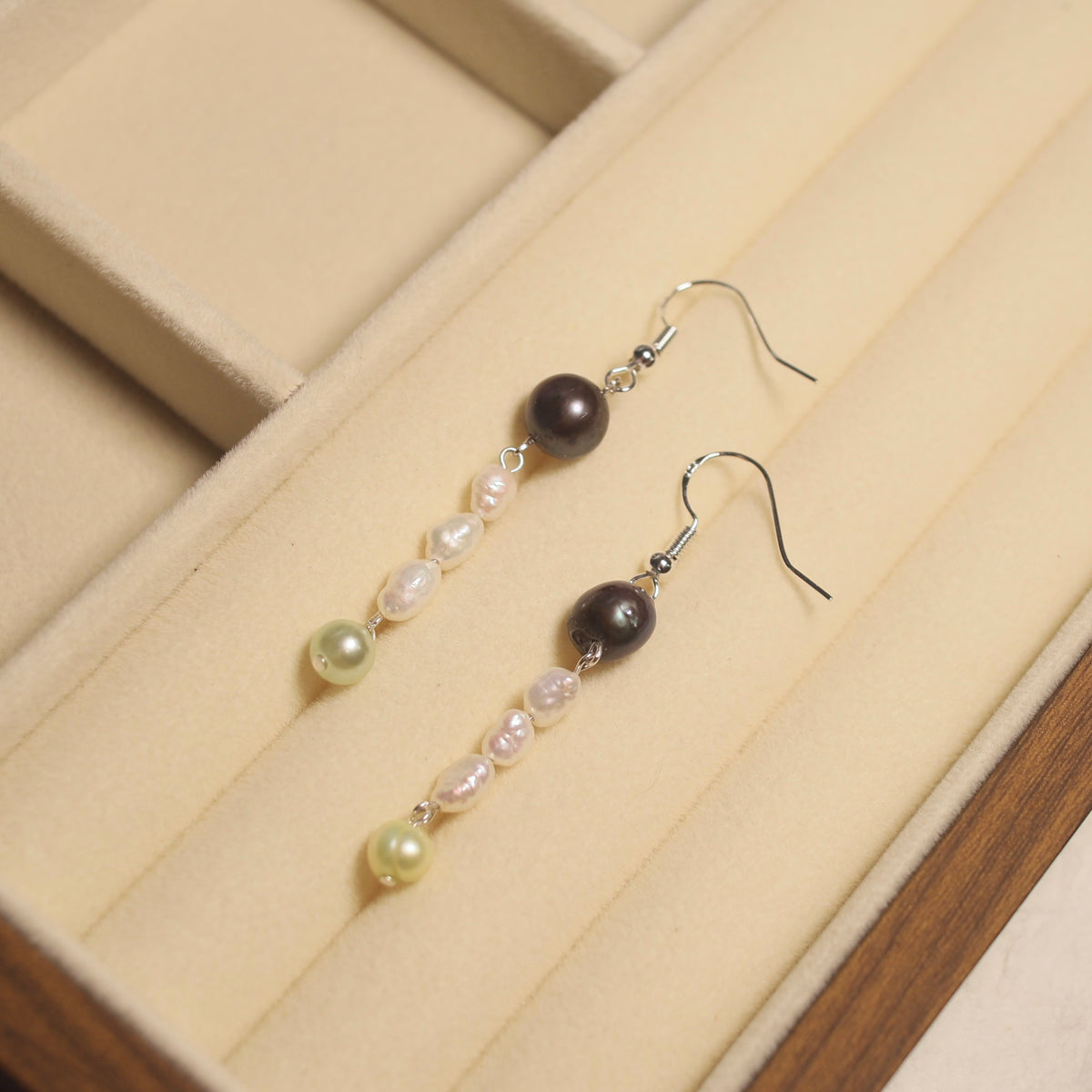Freshwater Pearl Dangle Earrings, Pearl Drop Earrings, Wedding Jewelry